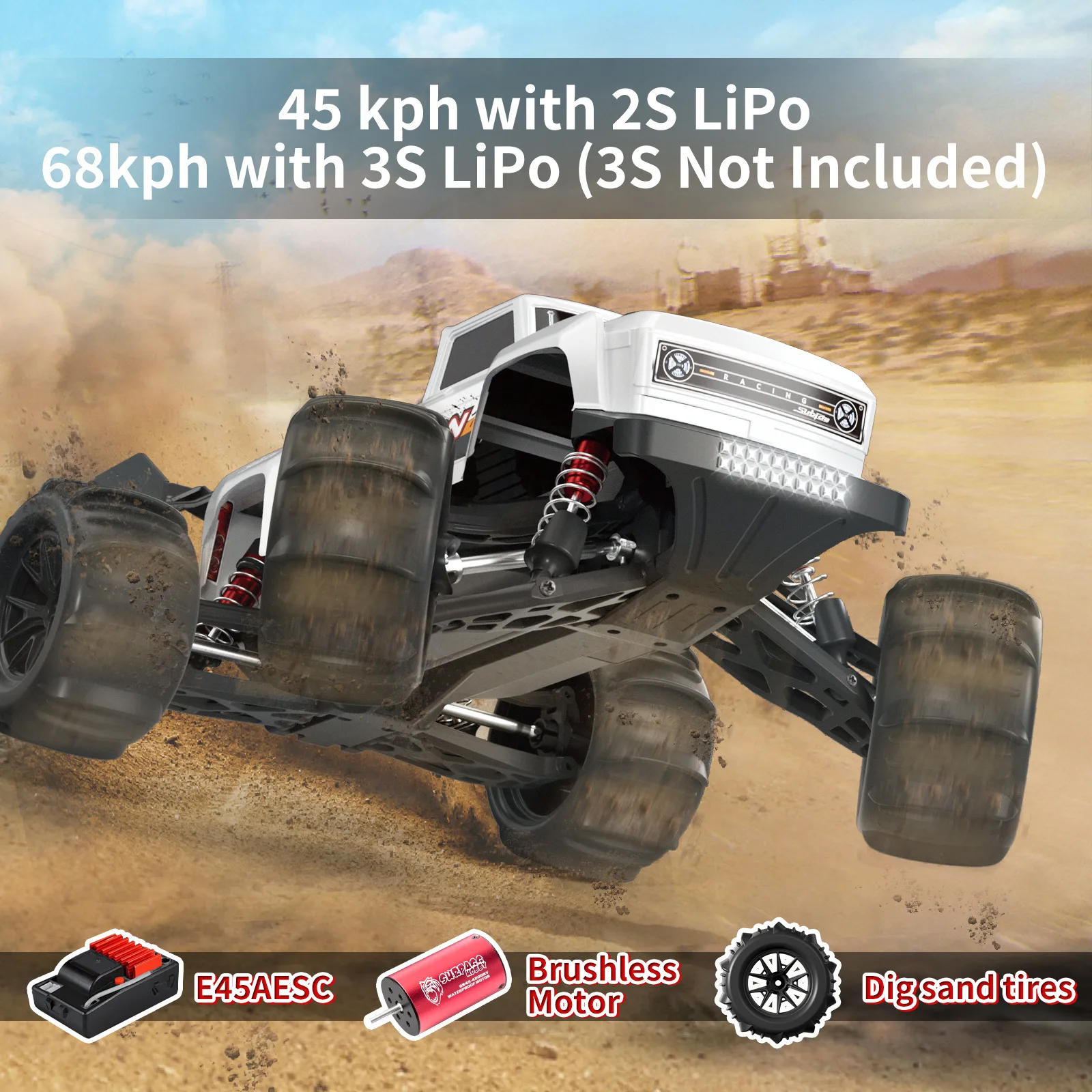 SUBIDA S909 PRO 4WD 1/16 RC Car Brushless remote control full proportion off-road vehicle 2
