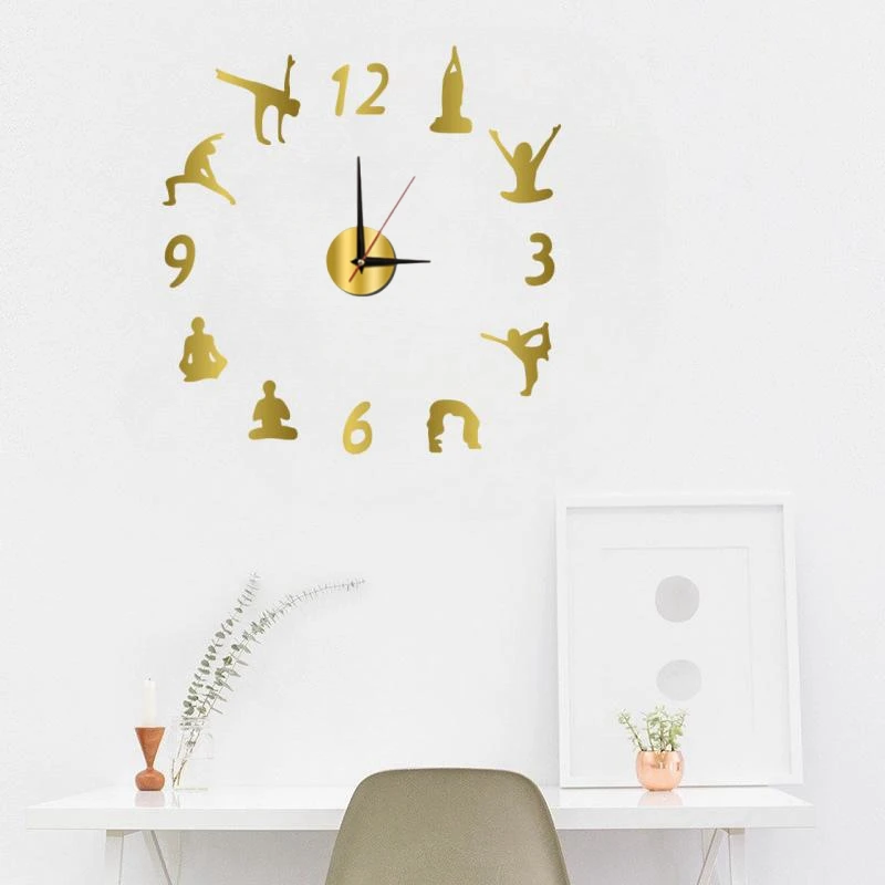 Modern Design Large Wall Clock DIY Quartz Clocks Fashion Watches Acrylic Mirror Stickers Living Room Home Decor Clocks