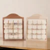 87757-f16e58.jpg 1 pièce Présentoir à bijoux en bois pour boucles d'oreilles, bagues et cadres photo, avec plateau de rangement en velours, accessoires de présentation pour comptoir de magasin