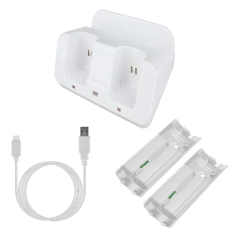 Smart Charging Station Dock Stand Charger for Wii U Gamepad Remote Controller A9LC(White) HOT