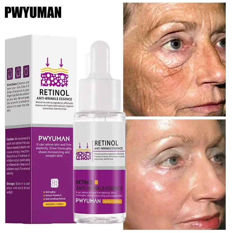 7 Day High Performance Anti-Wrinkle Serum Retinol Anti-Aging Firming Fade Fine Lines Pore Shrinking Oil Control Hydration Bright lucky reptile пускорегулирующее устройство для ламп bright control pro iii 70 150вт германия