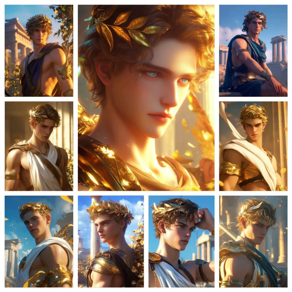 5D-Diamond-Painting-Cross-Stitch-Apollo-Greek-God-Of-Light-Sun ...