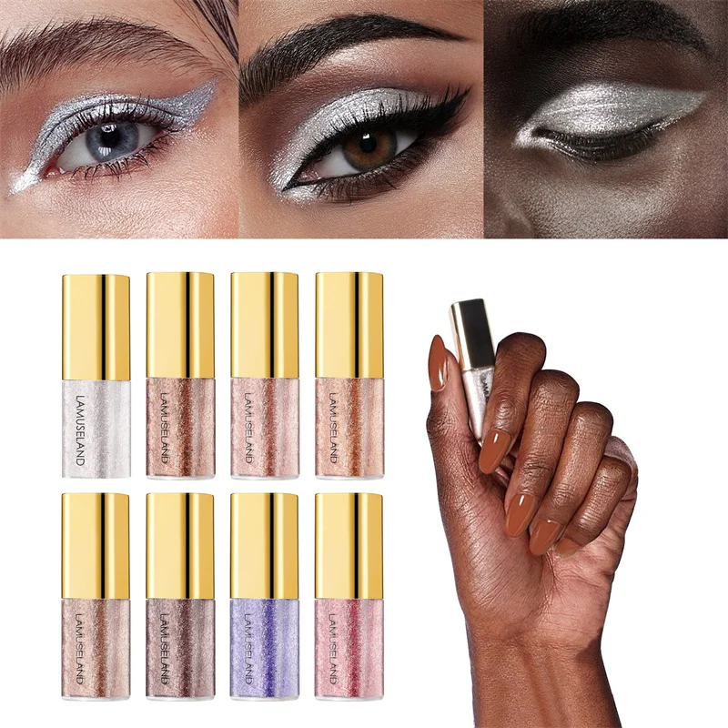 Ombretto liquido perlato a lunga durata glitter pigmentato_voghion.com