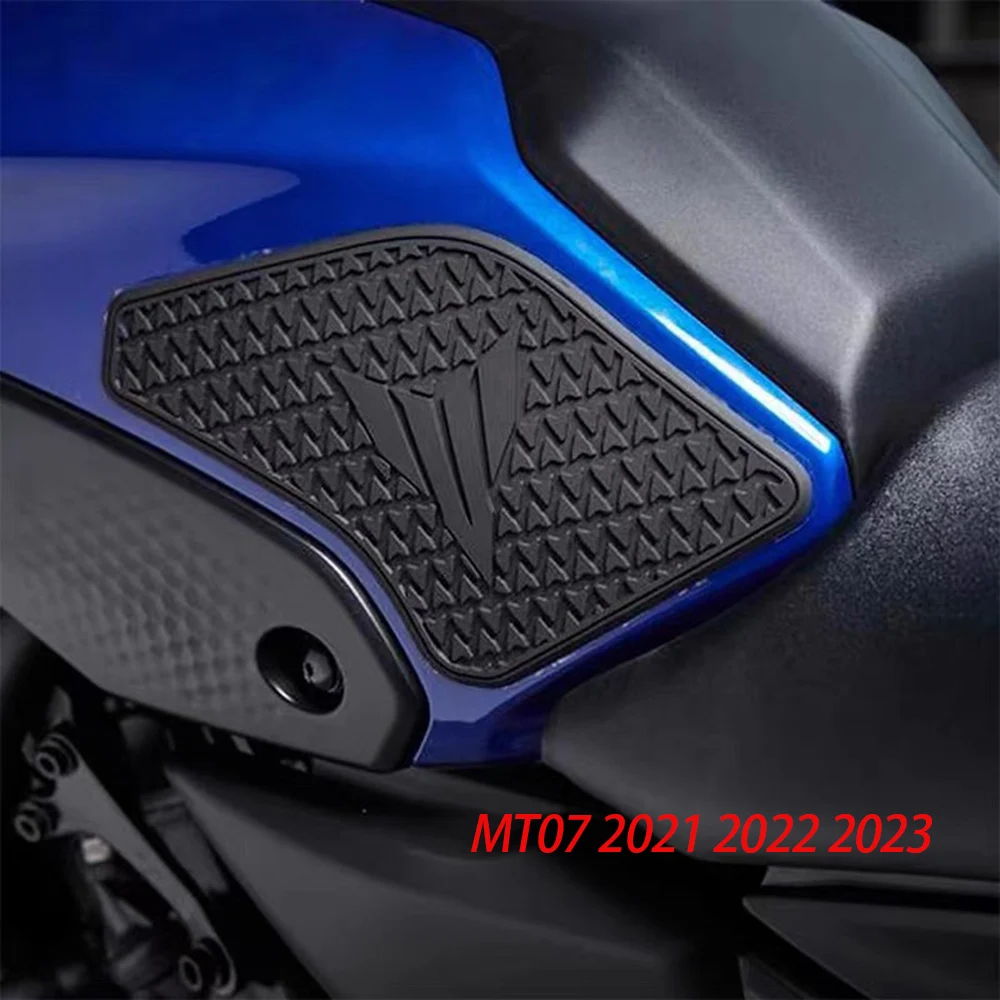 

2022 2023 Side Fuel Tank pad Tank Pads Protector Stickers Decal Gas Knee Grip Traction Tankpad For Yamaha MT 07 MT07 MT-07 2021