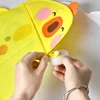 New Cartoon Yellow Duck Baby Bathroom Mesh Bag Sucker Design For Bath Toys Kids Animal Shapes Cloth Sand Toys Storage Net Bag 5