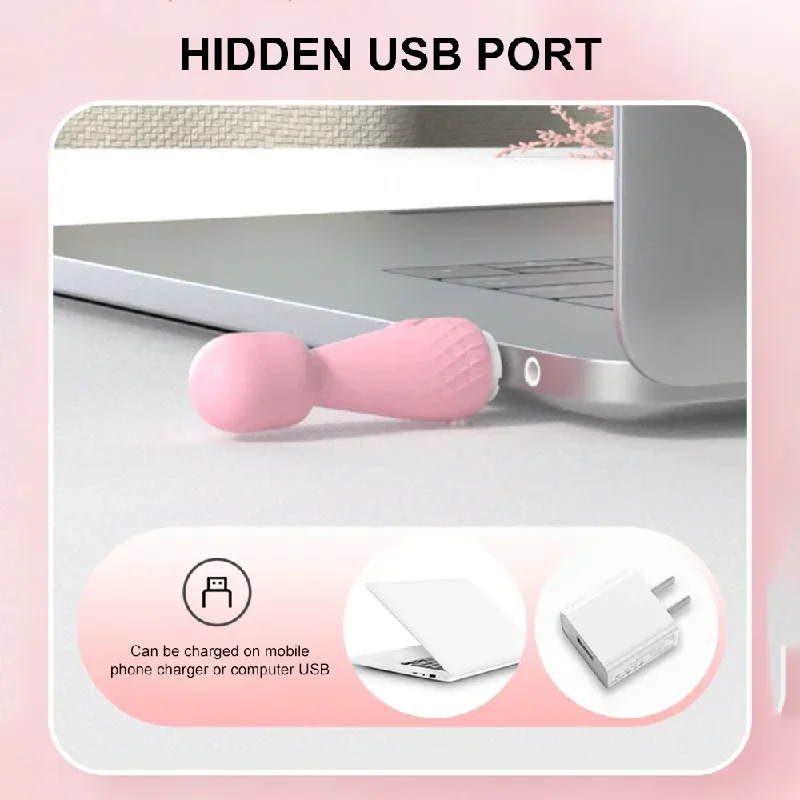 Mini Rabbit Vibrator with 10 Modes –USB Rechargeable Clitoral Waterproof Quiet Love Egg for Women,Discreet Adult Toy