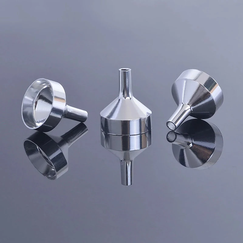 Kitchen Funnel 5PCS Mini Kitchen Oil Jams Liquid Funnel Metal Funnel Wide Mouth for Canning Bottles Kitchen Supplies