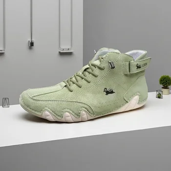 أحذية رجالية فاخرة عارية التمهيد المألوف Avant Garde تصميم عالي الجودة أحذية مشي خفيفة الوزن الاتجاه نمط الشارع أحذية رجالية كاجوال 3