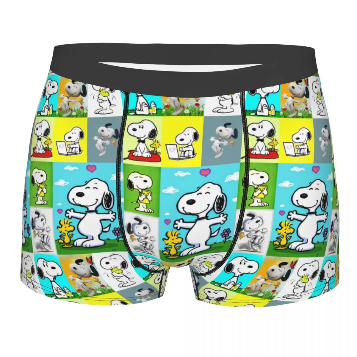 

Новинка, Мультяшные боксеры Snoopy, шорты, трусы, мужские трусы