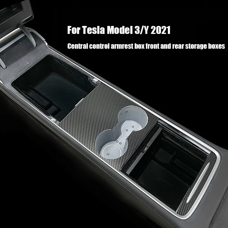 

Центральный автомобильный подлокотник для хранения коробка-органайзер, контейнер для хранения, чехол для Tesla Model 3 2021, аксессуары для интерьера автомобиля