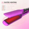 Hair Straightener 500°F Plasma Hair Flat Irons Ceramic Coating Plate Professional Salon Tool Smooth Frizz Dual Voltage 2