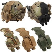 Tactical Helmet Pouch Battery Box Counterweight Pouch Remote Battery Helmet Accessory Storage Bag with Hook Loop for Fast Helmet 1