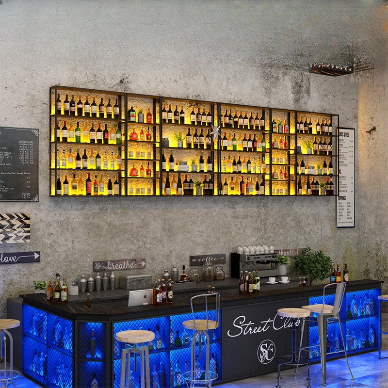 Bottles Exterior Movable Commercial Refrigerated Wine Industrial Bar Bar Furniture Liquor Cellar Cabinet Vitrina Luxury Shop