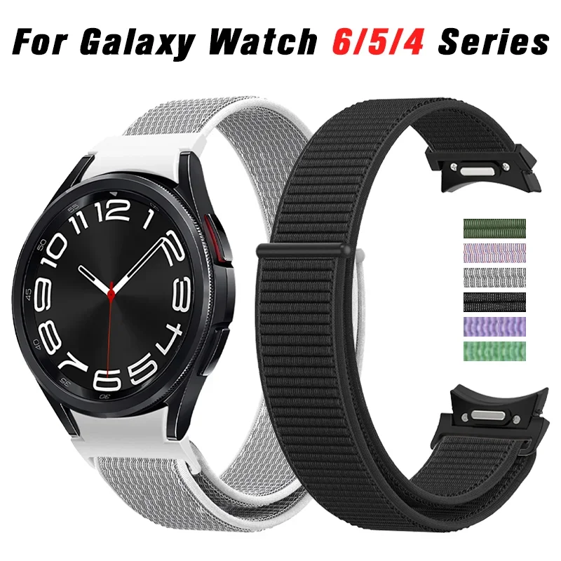 

Nylon Strap For Samsung Galaxy Watch 6 Classic 43MM 47MM Sport Breathable Bracelet For Galaxy Watch 6 5 4 40MM 44MM Strap Correa