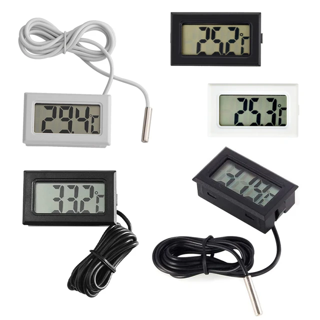 Aquarium Thermometer Waterproof LCD Digital Temperature Tester -50