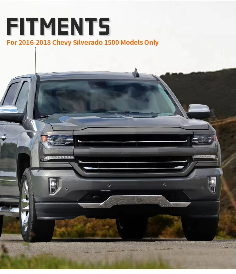 For Chevrolet Silverado 1500 2016 2017 2018 Led Fog Lights 6500K High Brightness Front Bumper Singal Lamp Fog Lamp Assembly DOT detail image 8