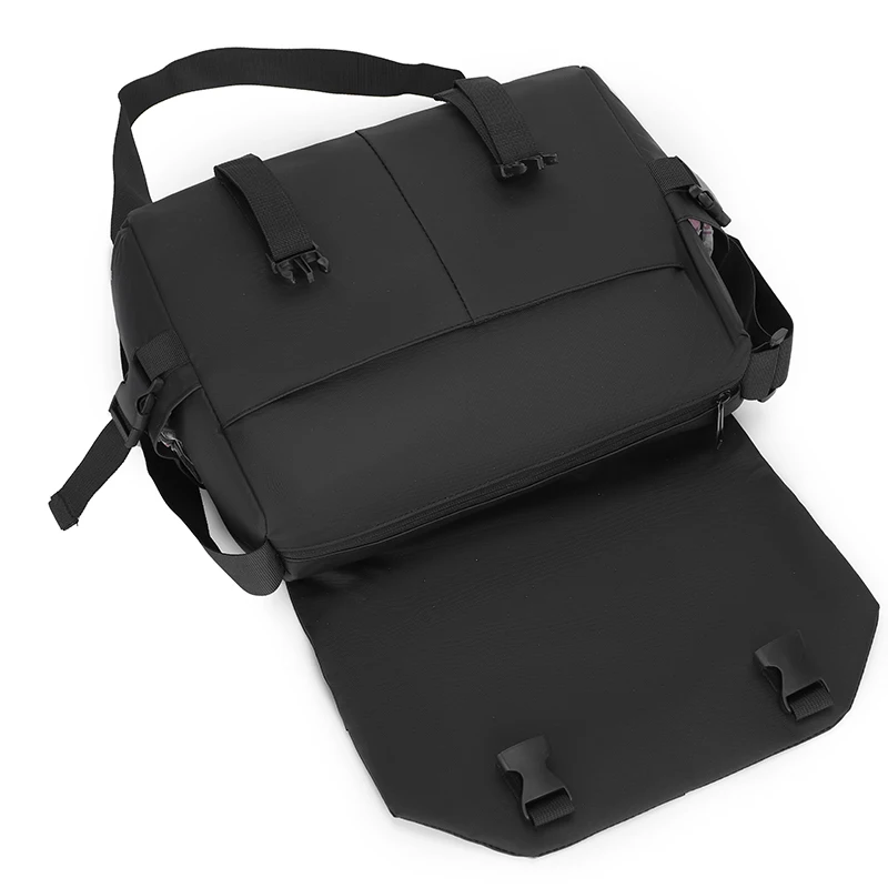 Men's crossbody bag - large capacity, with adjustable shoulder straps, mailman bag, retro design, sturdy structure, classic styl