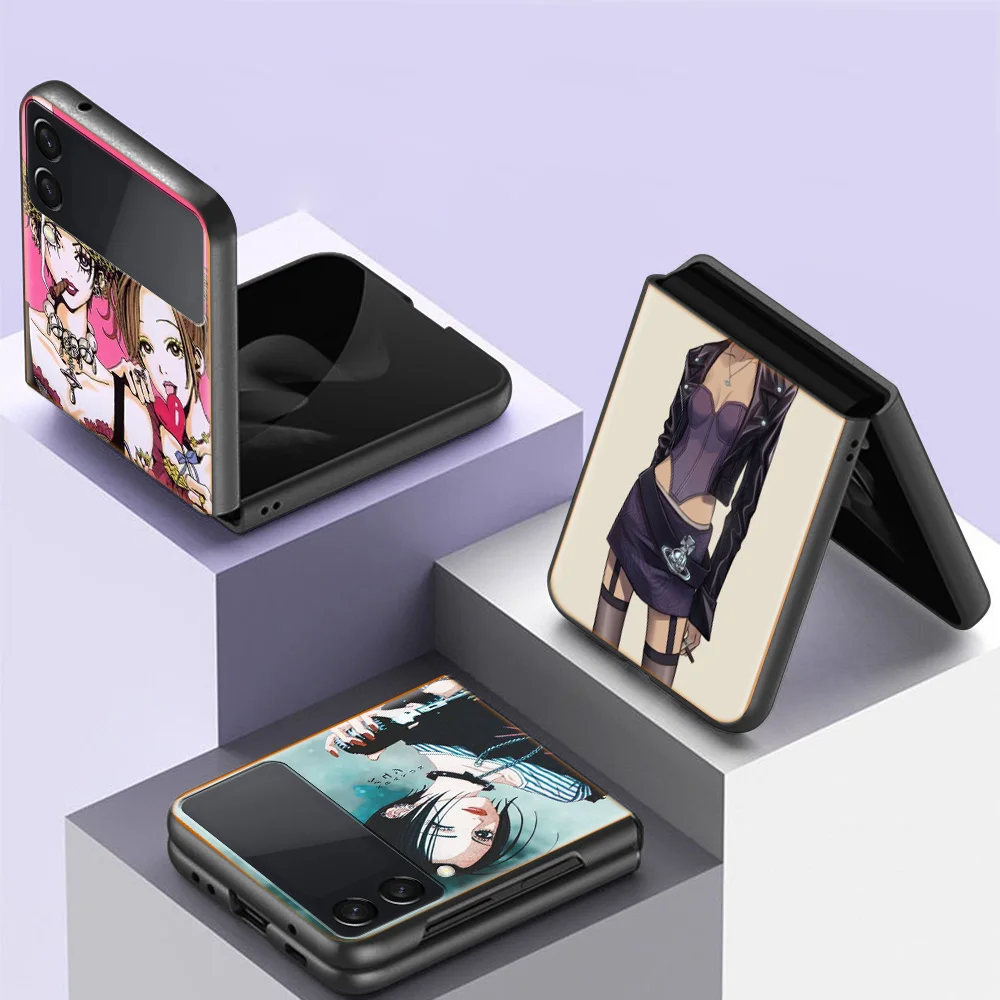 Custodia Per Telefono Anime Oosaki Nana Per Samsung Galaxy Z Flip 3 4 Z Flip 5G Custodia Rigida Antiurto Z Flip 3 5G Z Flip 4 5G Tpu Pc Hard C