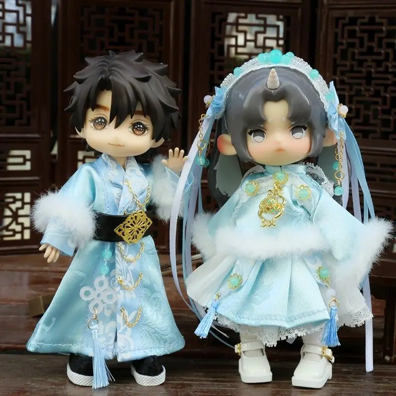 

OB11 Doll Clothing Accessories 1/12 Points BJD UFDOLL Molly GSC Autumn and Winter Antique Hanfu National Style Xianxia Set