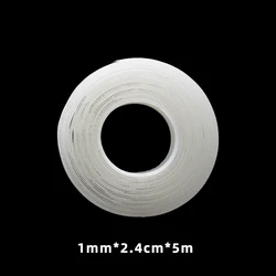 Ultra - Strong Double - Sided Nano Tape - Clear, Removable, Waterproof, Heavy - Duty Sticky Strip (1mm x 2cmx 5m)
