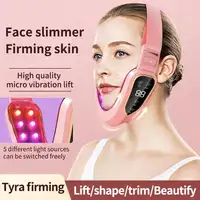 5-Mode 12-Intensity Face Massager, Vibration Lifting & Heating Double Chin V-Shape Massager, Smart Skin Tightening Device, Ideal Holiday Gift For Women 2