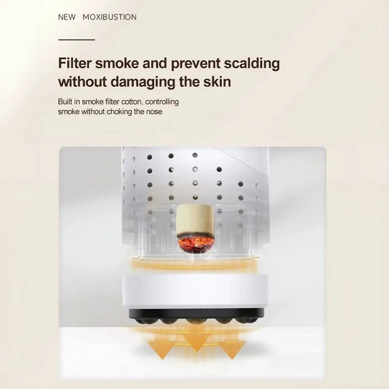 Moxibustion Scraping Massager Warm Body Massage Moxa Therapy Heating Acupressure Meridian Relieve Pain Moxibustion Instrument 3