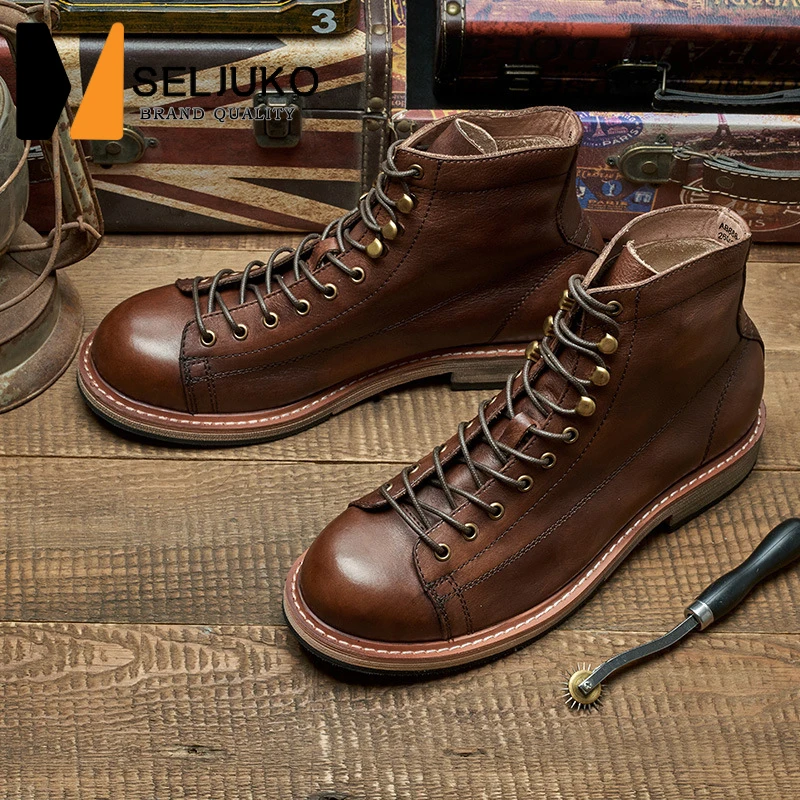 Retro British Outdoor Mark Tooling Shoes Boots Men