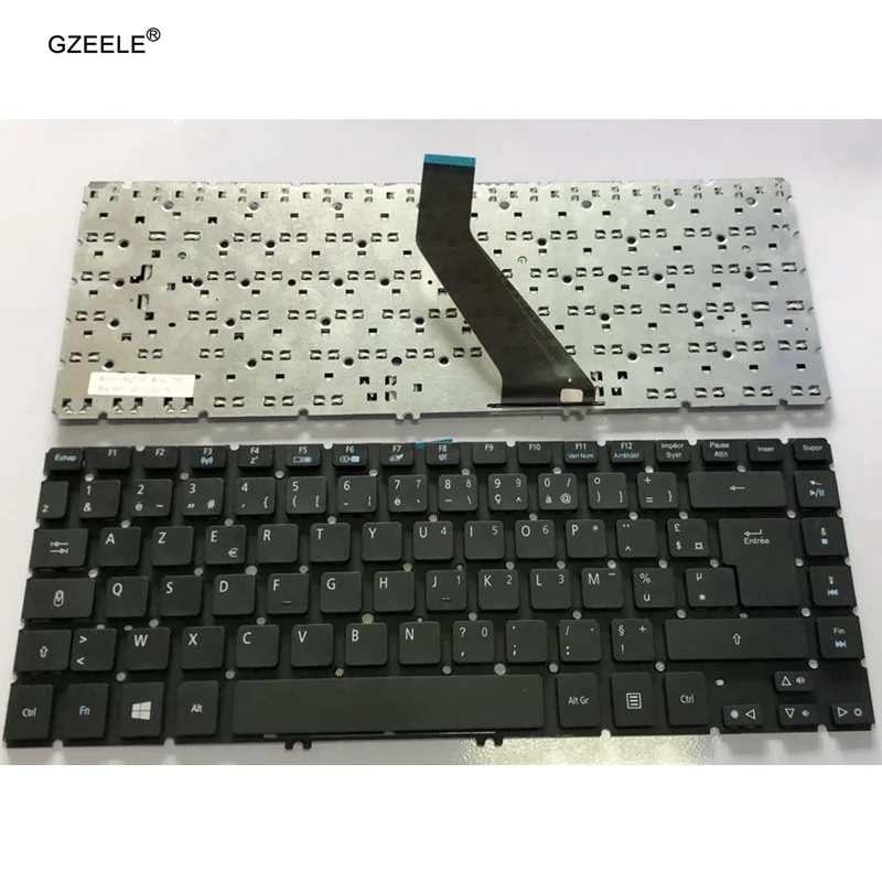 Clavier Français AZERTY Argenté Pour Acer Aspire V5-472 / V5-473 - Plasturgie Complète - Neuf D'origine