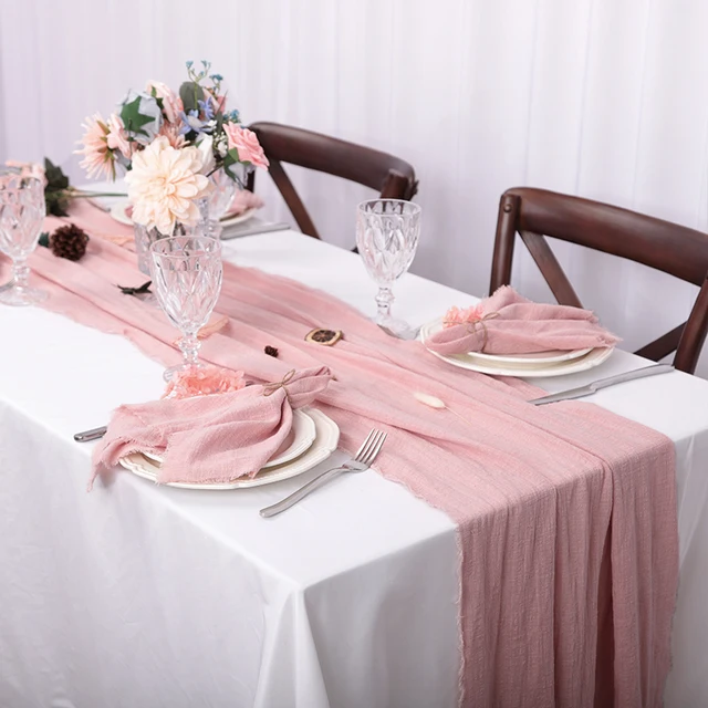 Chemin de table en double gaze - Laver ou ne pas laver ? 1