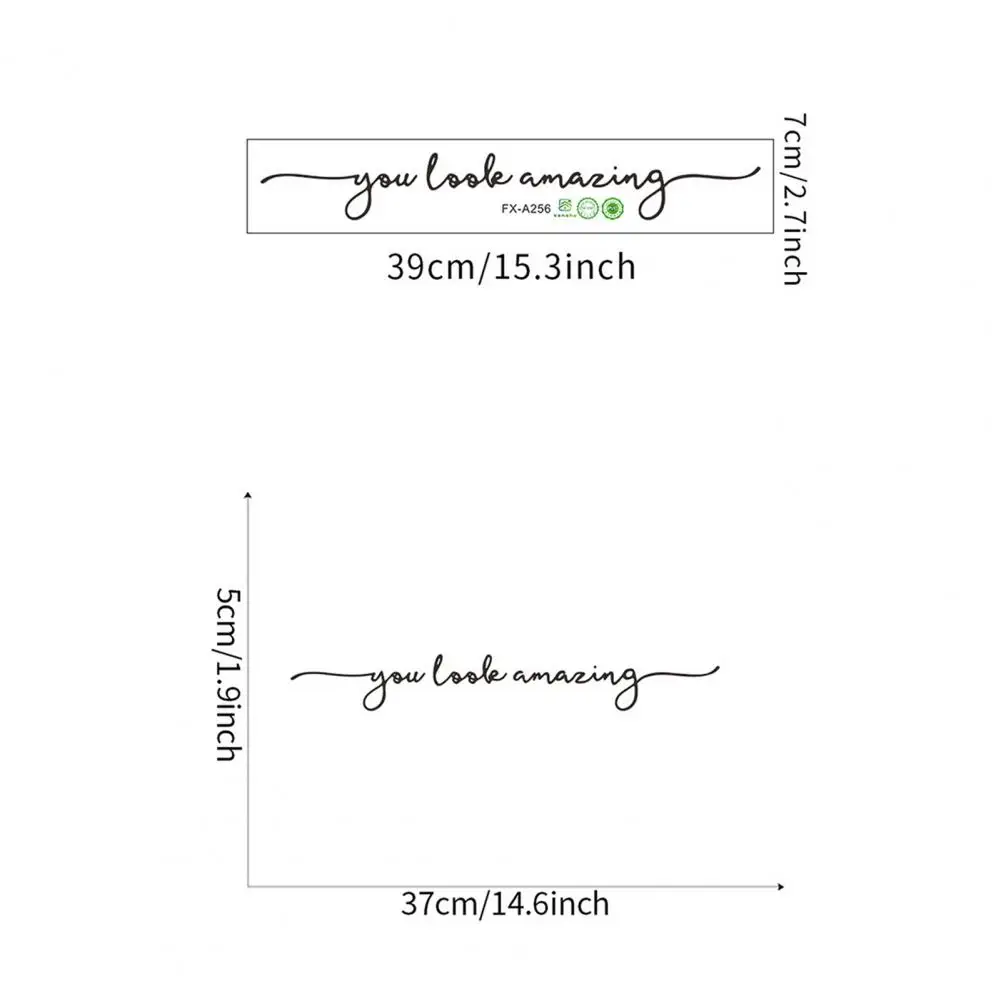 Mirror Sticker You Look Amazing Decal Stylish Elegant Window Wall Sticker for Home Bathroom Decoration wall sticker,mirror wall sticker,window stickers