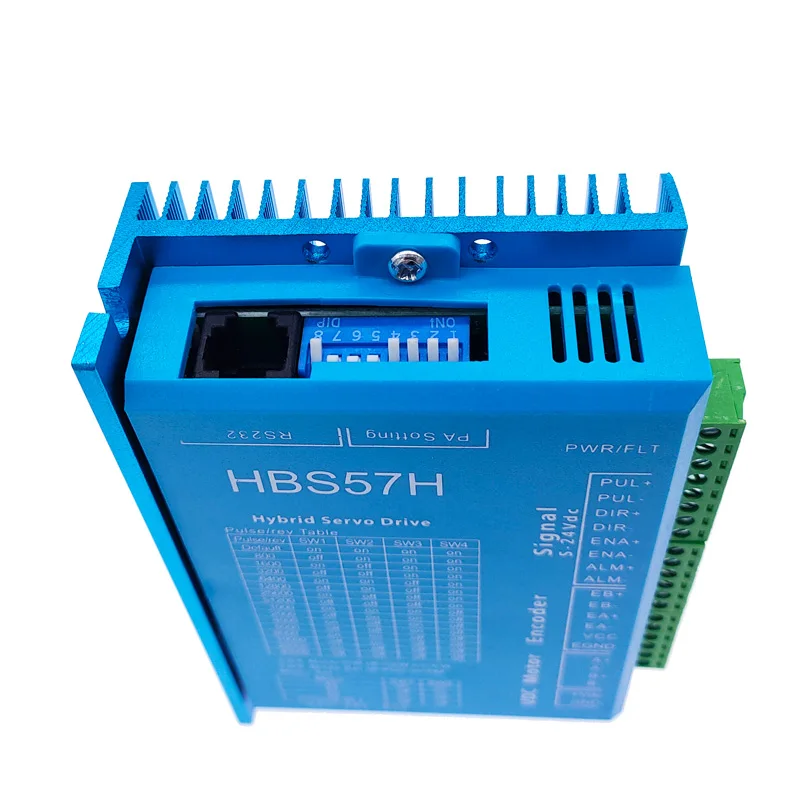 HBS86H 폐쇄 루프 서보 모터 드라이버, HBS860H 하이브리드 스텝 서보 드라이브, RS232 포트, HBS57H