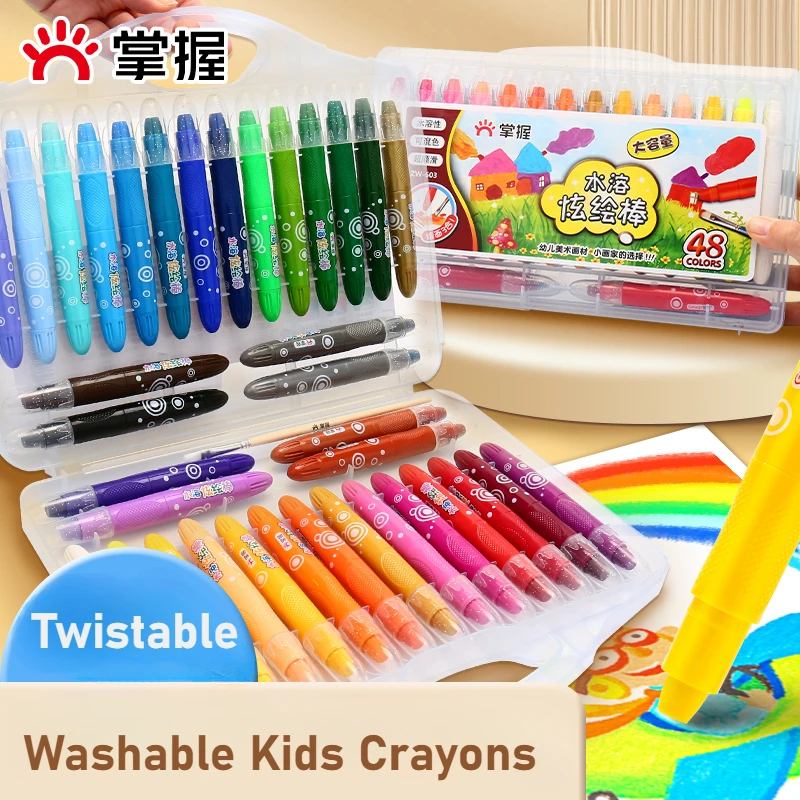12/36/48 Washable Crayons For Kids Art Supplies