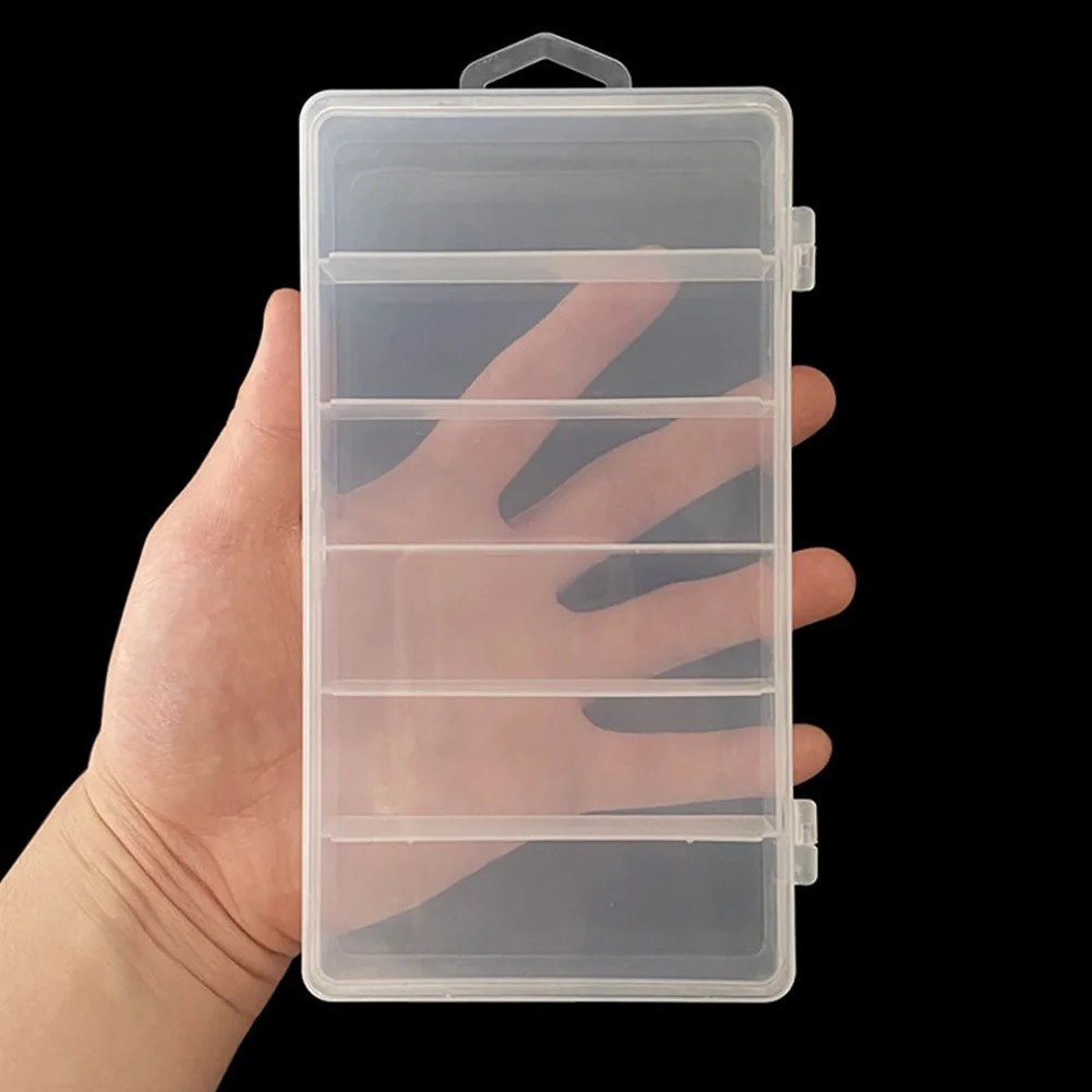 Six Grid Bait Box PVC Plastic Transparent 17.5x9.5x3cm 1pc Accessory Box Bait  Box Fishing Tackle Gear Accessories - AliExpress