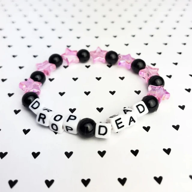 Drop Dead Kandi Bracelet Pastel Goth Accessories Spooky Halloween Jewelr  Creepy Cute Pastel Pink Aesthetic Soft Y2K - AliExpress