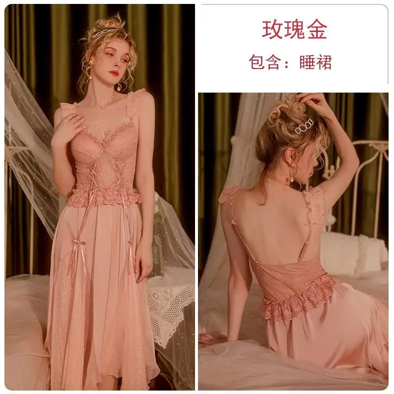 

Sexy Drees Polyester Nightdress High Quality Night Gowns For Women Fashion Underwear Luxurys Sleep Dress Simplicity Nightie 202