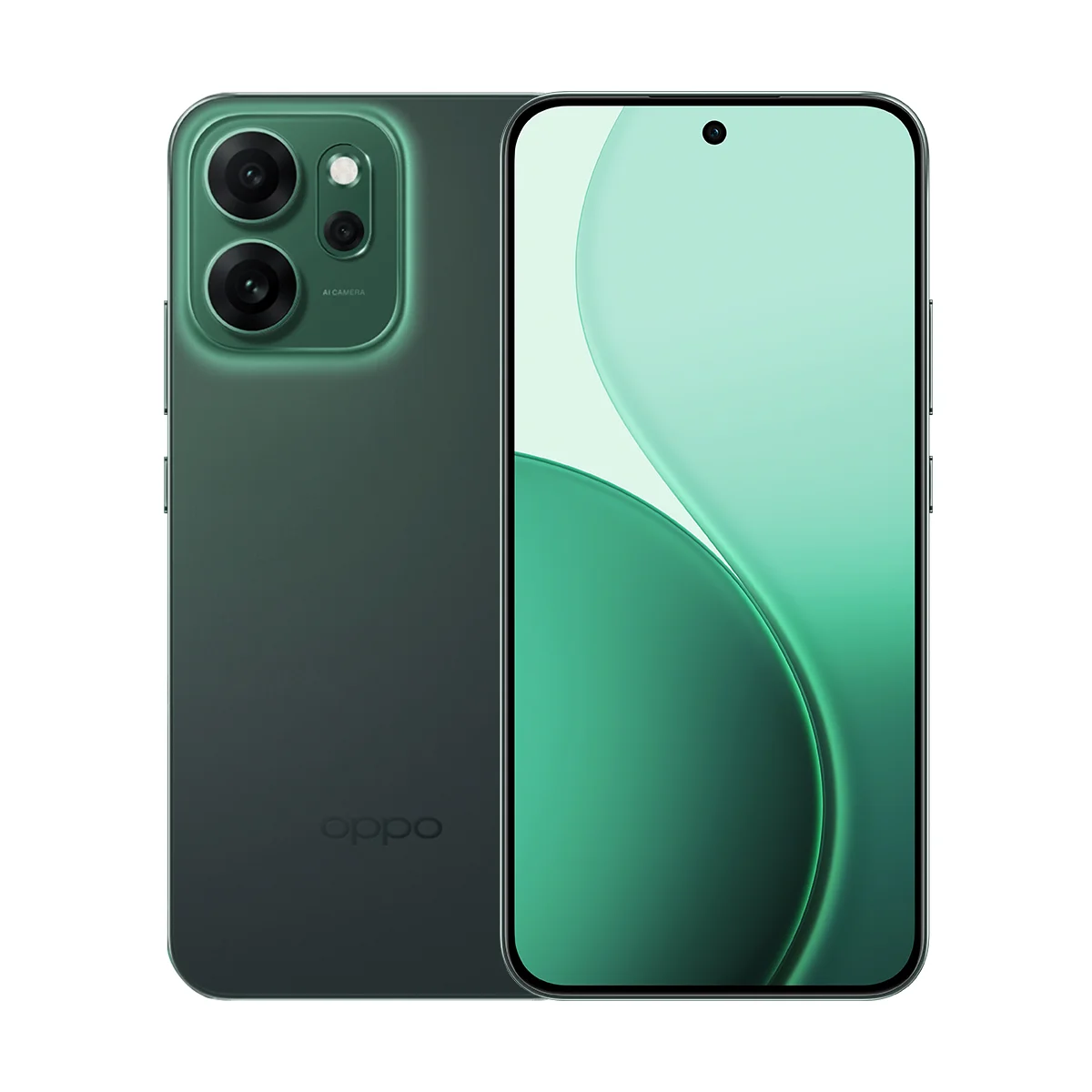 OPPO Reno 14 F 5G, Teléfono Móvil Oficial, Pantalla OLED de 6.59 Pulgadas, Resolución 1080 x 2372, 12GB-256GB, Carga de 45W, 6000mAh, Android 15.0 OTA, Verde 1