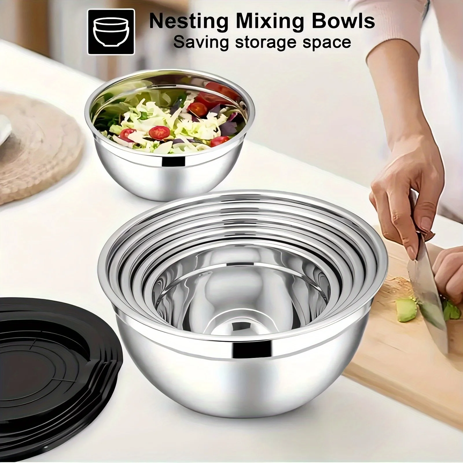 17-Piece Stainless Mixing Bowl Set 2