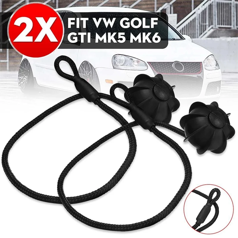 2X Per Golf Mk5 Mk6 Rabbit R R32 R20 Hatch Parcel Shelf String Cord Tonneau Cover Strap Portellone Tronco Muslimah
