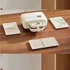 220V Electric Sandwich Maker Multi-functional Breakfast Maker Waffle Timing Bread Machine Double Plate Sandwich Pancake Machine 6