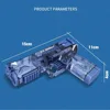 New Summer Transparent Cool Outdoor Water Gun Toy Manual Burst Water Gun Automatic Back Boring Desert Eagle Pistol Water Toy Gun 6