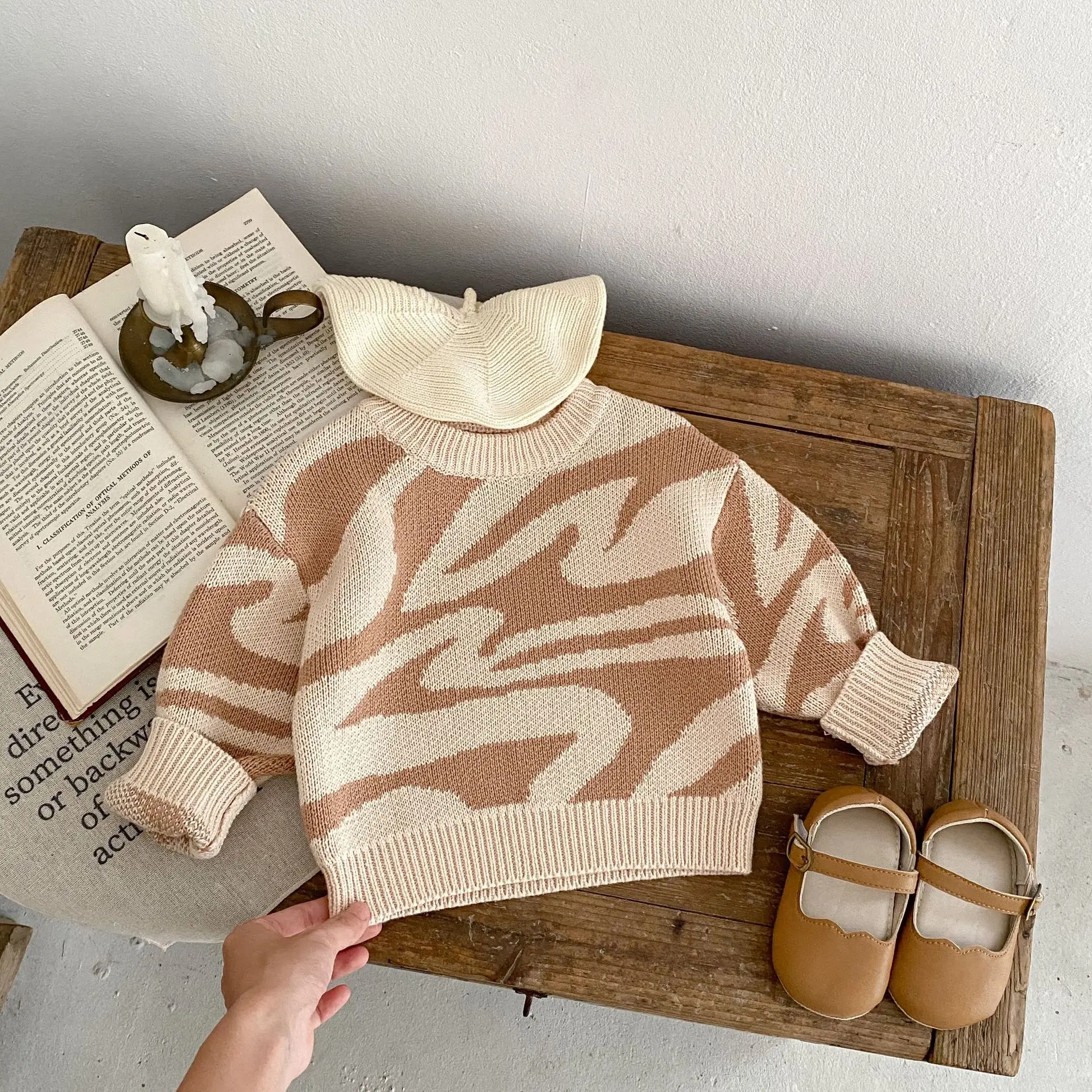 Baby Knitted Sweater Autumn Boy's Sweater Coat 0-3Year Kid's Pullover Tops knit sweater