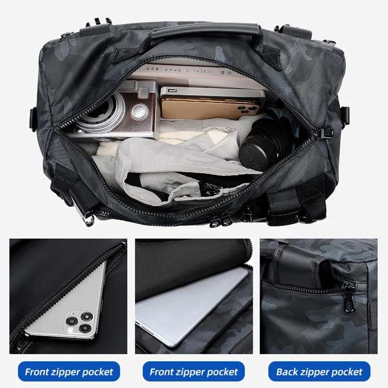 Large Capacity Waterproof Backpack Multicuntional 15.6 Inch Laptop Rucksack Men's Travel Luggage Shoulder Bag Mochila XA353C 5