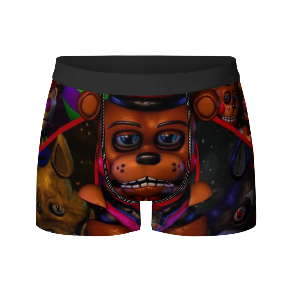 thumbnail image 1 of Calzoncillos tipo bóxer transpirables para hombre, ropa interior con estampado de dibujos animados de Five Nights at Freddy's, regalo, 1 of 5