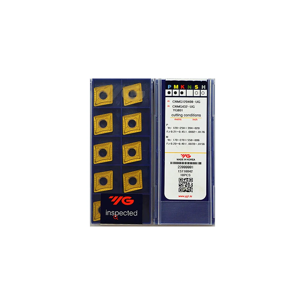 

YG -1 100% Original CNMG CNMG120404 CNMG160616 CNMG120412 CNMG190612 -UF UC UM YG801 YG1001 YG3010 YG3020 YG3030 Turning Insert