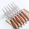 4/6/8 P Serrated Steak Knives Set Dinner Knife Cutlery Solid Steel Table Knife Sharp Handle Table set Dishwasher safety 2