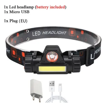XM-T6 LED 헤드램프, 강력한 3000LM 방수 헤드라이트, USB 충전식 헤드 토치, 캠핑 낚시 랜턴