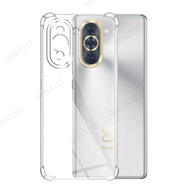 Clear Shockproof Silicone Soft Phone Case for Huawei Nova 10 Series
