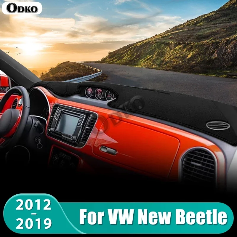 Alfombrilla para el Tablero del Coche, Parasol Antideslizante para Volkswagen VW New Beetle 2012 2013 2014 2015 2016 2017 2018 2019, Accesorios 1