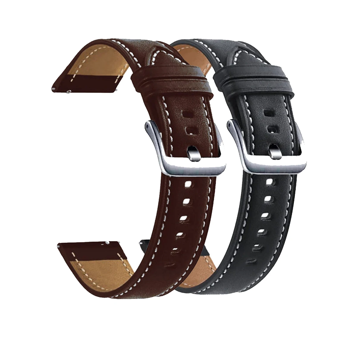 Correa de 20 a 22mm para Samsung Galaxy Watch 3 41 45mm correa de cuero genuino para Huawei Watch GT2 46mm para Samsung Gear S2 S3 Correa