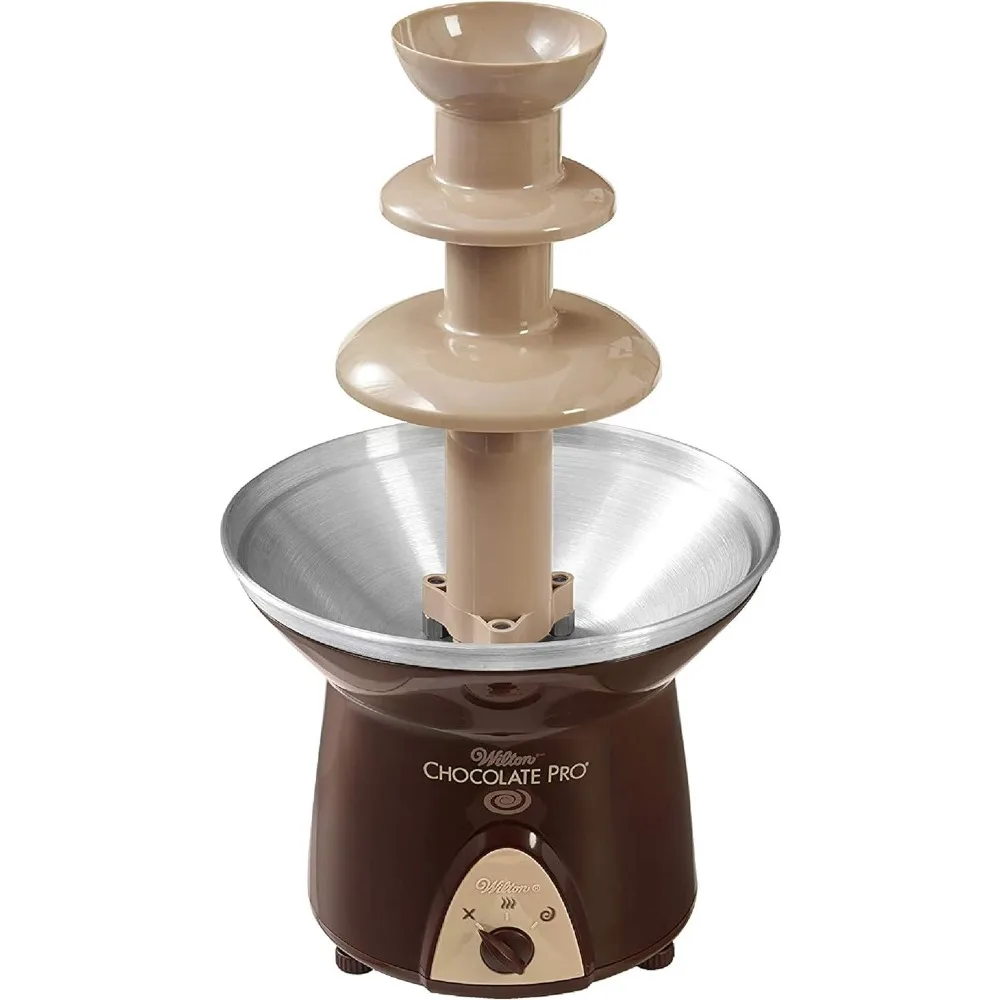 Chocolate Fountain and Fondue Fountain, Keep Chocolate Melted for Easy Treat Dipping, 3-Tier, 16-Inches Tall, 4-lb Capacity